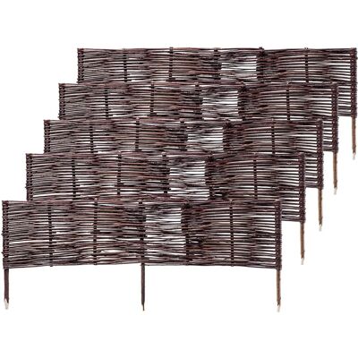 Recinzione in vimini KADAX 100x40cm - Bordi naturali per giardino - 5 pezzi Recinzione in vimini KADAX 100x40cm - Bordi naturali per giardino - 5 pezzi