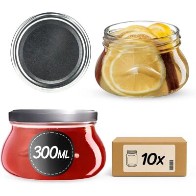 KADAX Raja 300ml jars - Preserves, honey, spices - Jars for preserves KADAX Raja 300ml jars - Preserves, honey, spices - Jars for preserves
