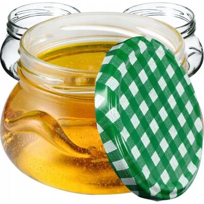 KADAX Raja 300ml Preserves Jars - Green Lattice KADAX Raja 300ml Preserves Jars - Green Lattice