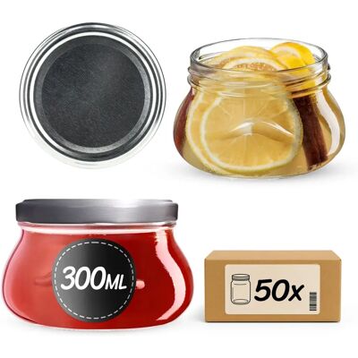 KADAX Raja 300ml jars - Silver lids KADAX Raja 300ml jars - Silver lids