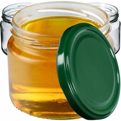 KADAX Sonka Jars 330ml 50pcs Green Lids - Jars KADAX Sonka Jars 330ml 50pcs Green Lids - Jars