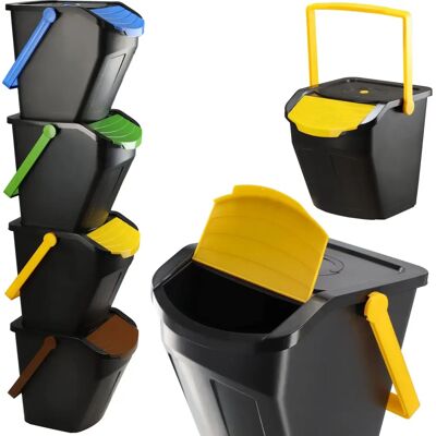 KADAX Waste bin Recycling Container Set - 4x25L KADAX Waste bin Recycling Container Set - 4x25L