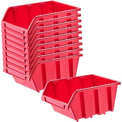 Conteneur de Rangement KADAX - 390x240mm, Bac d'Atelier Rouge - Organisateur d'Outils - Publicité Conteneur de Rangement KADAX - 390x240mm, Bac d'Atelier Rouge - Organisateur d'Outils - Publicité