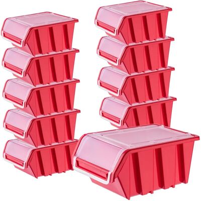 KADAX Lagerbehälter - 195x120mm - Robustes Kunststoff, Modularer Aufbau KADAX Lagerbehälter - 195x120mm - Robustes Kunststoff, Modularer Aufbau