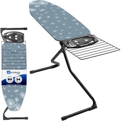 KADAX Navy Bügelbrett 120x42cm mit Griff Faltbar Breite Tischfläche KADAX Navy Bügelbrett 120x42cm mit Griff Faltbar Breite Tischfläche