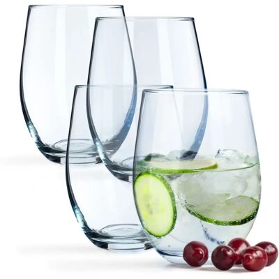 KADAX 4x Wine Drink Glasses 580ml Glass Set Glasses - Wine glasses KADAX 4x Wine Drink Glasses 580ml Glass Set Glasses - Wine glasses
