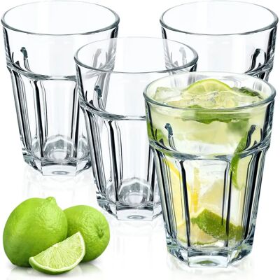 KADAX Glasses 370ml Set of 4pcs for High Juice Drinks KADAX Glasses 370ml Set of 4pcs for High Juice Drinks