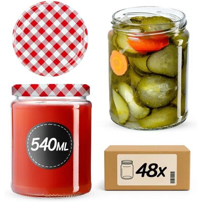 Kadax - 540 ml - Packung 48 - Glass jars Kadax - 540 ml - Packung 48 - Glass jars