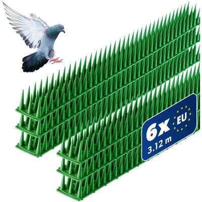 KADAX Bird Pigeon Spikes Plastic Strong 6pcs - Bird Type Protection KADAX Bird Pigeon Spikes Plastic Strong 6pcs - Bird Type Protection