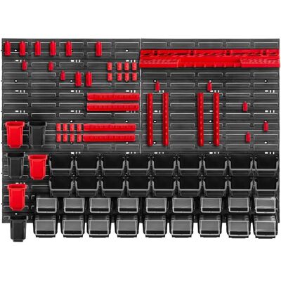 Panneau d'outillage KADAX - 116x78cm, 83 pièces, Modulaire, Durable - Publicité Panneau d'outillage KADAX - 116x78cm, 83 pièces, Modulaire, Durable - Publicité