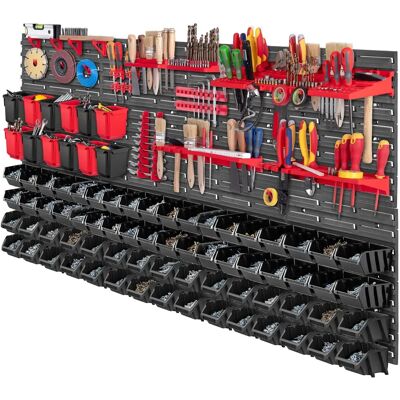 KADAX Tool Board Wall 156x78cm 103el Workshop Garage Litter Boxes - Tool Board KADAX Tool Board Wall 156x78cm 103el Workshop Garage Litter Boxes - Tool Board