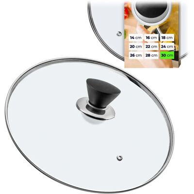 KADAX Coperchio 30 cm - glass - heat resistant - Lid KADAX Coperchio 30 cm - glass - heat resistant - Lid