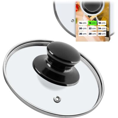 KADAX - Glass 16cm - Heat-resistant - Lid KADAX - Glass 16cm - Heat-resistant - Lid