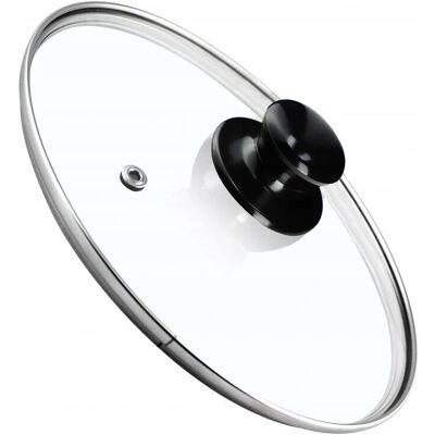 KADAX - Coperchio 28 cm - Glas - Metallgriff - Lid KADAX - Coperchio 28 cm - Glas - Metallgriff - Lid