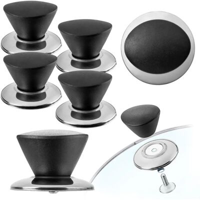 KADAX - Lid Knob Set - Black - 4-pack KADAX - Lid Knob Set - Black - 4-pack