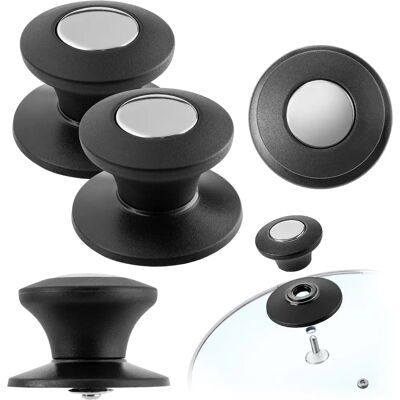 KADAX Lid Holder Set of 2 - Lid Knob, Modern, Heat-Resistant, Kitchen Accessory KADAX Lid Holder Set of 2 - Lid Knob, Modern, Heat-Resistant, Kitchen Accessory