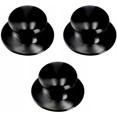 KADAX - Lid Handle Set - 3-pcs - Black Gloss KADAX - Lid Handle Set - 3-pcs - Black Gloss