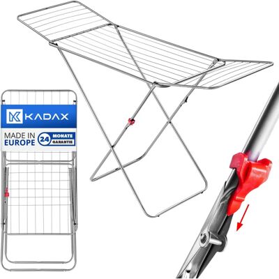 KADAX Stable Clothes Dryer - 18m - Large, Foldable, Stable KADAX Stable Clothes Dryer - 18m - Large, Foldable, Stable