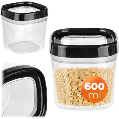 KADAX Food container spices loose products with lid 0.6L plastic - Food container KADAX Food container spices loose products with lid 0.6L plastic - Food container