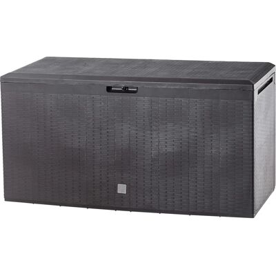 KADAX Caja de Jardín - 290L Marrón - Cofre para Balcón de Jardín KADAX Caja de Jardín - 290L Marrón - Cofre para Balcón de Jardín