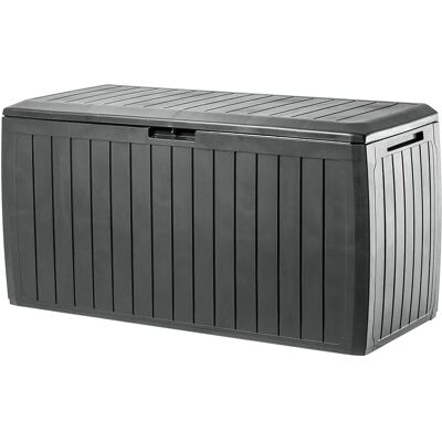 Cofre de jardín KADAX - 116,6x47x59,5cm - 290L - Antracita Cofre de jardín KADAX - 116,6x47x59,5cm - 290L - Antracita