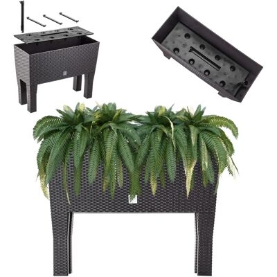Kadax 80cm Planter Box with Insert - Brown Kadax 80cm Planter Box with Insert - Brown