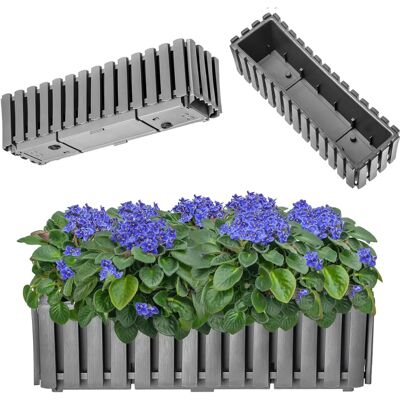 KADAX Balkonbox 58cm Blumentopf Grau Blumen - Blumentopf KADAX Balkonbox 58cm Blumentopf Grau Blumen - Blumentopf