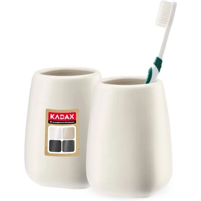 KADAX Toothbrush Container Mug White - Toothbrush Container Mug KADAX Toothbrush Container Mug White - Toothbrush Container Mug