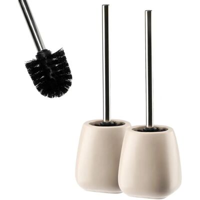 Spazzola per WC beige in ceramica KADAX - Design moderno Spazzola per WC beige in ceramica KADAX - Design moderno