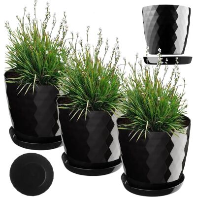 KADAX 3er Blumentopf-Set 30cm mit Ständer - Blumentopf KADAX 3er Blumentopf-Set 30cm mit Ständer - Blumentopf