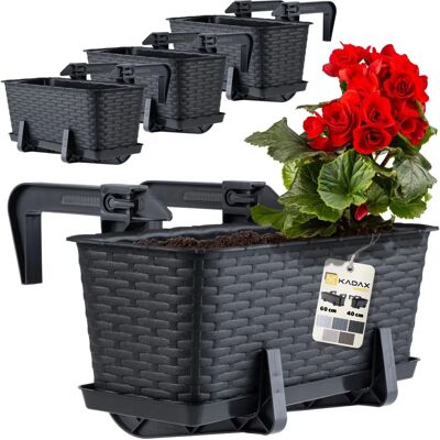 KADAX 40cm Balcony Box with Handles - Balcony Type KADAX 40cm Balcony Box with Handles - Balcony Type