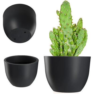 KADAX Blumen Topf Gartenpflanzer - Anthrazit - 35cm - Pflanzer KADAX Blumen Topf Gartenpflanzer - Anthrazit - 35cm - Pflanzer