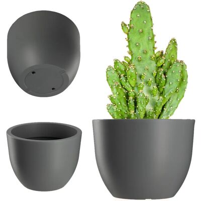 KADAX Gartenblumentopf - 35cm Grau Matt KADAX Gartenblumentopf - 35cm Grau Matt