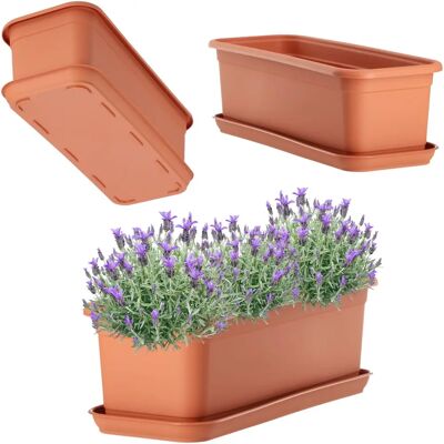 KADAX Balkonblumentopf 40cm + Ständer - Blumentopf KADAX Balkonblumentopf 40cm + Ständer - Blumentopf