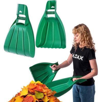 KADAX Garden Leaf Rake - Durable Green Hand Tool for Leaves, Grass, and Fruits KADAX Garden Leaf Rake - Durable Green Hand Tool for Leaves, Grass, and Fruits