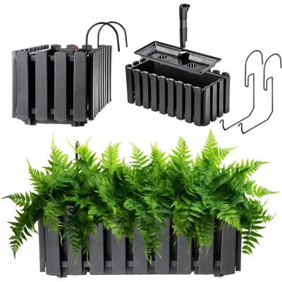 KADAX Balcony box - Anthracite, 38cm, 2 handles KADAX Balcony box - Anthracite, 38cm, 2 handles
