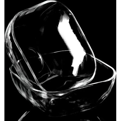 KADAX Glass Salad Bowl 20cm - Clear, Impact-Resistant, Modern KADAX Glass Salad Bowl 20cm - Clear, Impact-Resistant, Modern