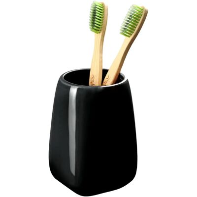 KADAX Black Bathroom Toothbrush Mug - Toothbrush Mug KADAX Black Bathroom Toothbrush Mug - Toothbrush Mug