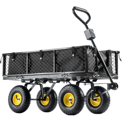 KADAX Gartenschubkarre - Schwerlast 300kg mit Abdeckplane KADAX Gartenschubkarre - Schwerlast 300kg mit Abdeckplane