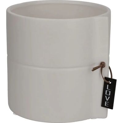 KADAX Grey Ceramic Flower Pot 13cm - Indoor Plant Cover KADAX Grey Ceramic Flower Pot 13cm - Indoor Plant Cover
