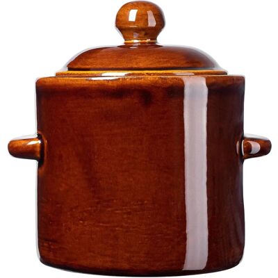 KADAX Ceramiczna beczka do kiszenia 1,8L - Hermetyczna, Rękodzieło KADAX Ceramiczna beczka do kiszenia 1,8L - Hermetyczna, Rękodzieło