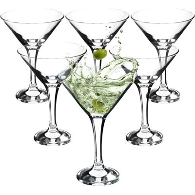 KADAX Drink Martini Glasses 175ml 6pcs Glass Set KADAX Drink Martini Glasses 175ml 6pcs Glass Set