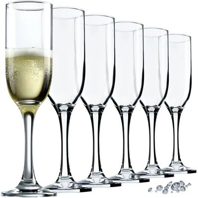 KADAX Prosecco Champagne Glasses - Set of 6 - 210ml KADAX Prosecco Champagne Glasses - Set of 6 - 210ml