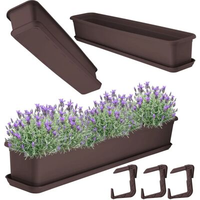KADAX Balcony box flower pot 80cm with handles KADAX Balcony box flower pot 80cm with handles