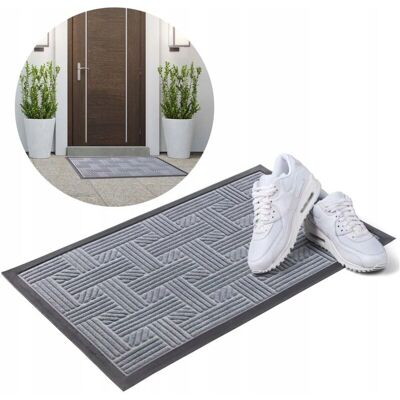 KADAX Gray Doormat - 75x45cm Entrance Rug KADAX Gray Doormat - 75x45cm Entrance Rug