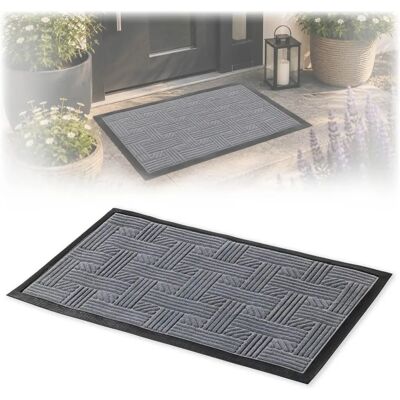 KADAX Gray Doormat - 75x45cm Entrance Rug KADAX Gray Doormat - 75x45cm Entrance Rug