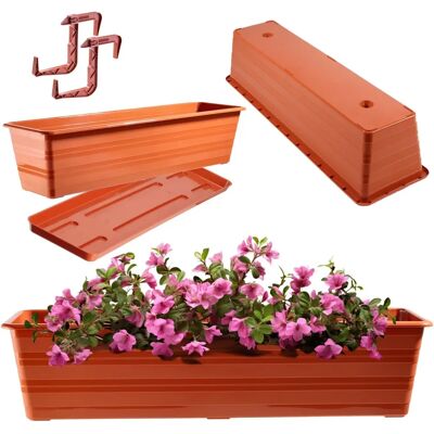 KADAX Flower Pot Balcony Box 60cm - Planter Box KADAX Flower Pot Balcony Box 60cm - Planter Box
