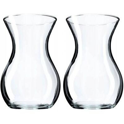 KADAX - 2er Glasvase - H18cm - Ø11cm - Vase KADAX - 2er Glasvase - H18cm - Ø11cm - Vase