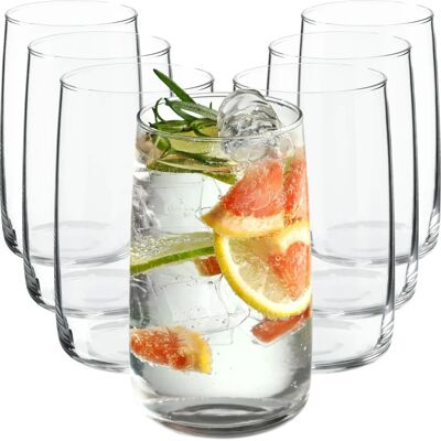 KADAX Set of 8 Drink Glasses - 480ml KADAX Set of 8 Drink Glasses - 480ml