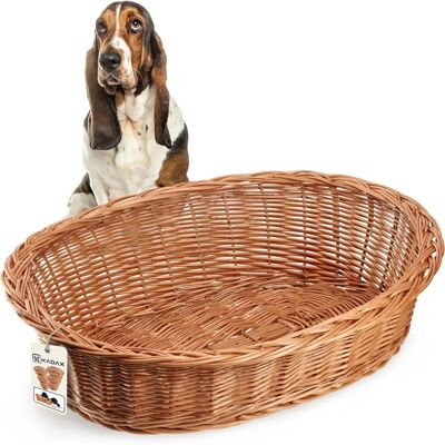 Cama de Ratán KADAX para Perros Grande - Cama para Perros Cama de Ratán KADAX para Perros Grande - Cama para Perros
